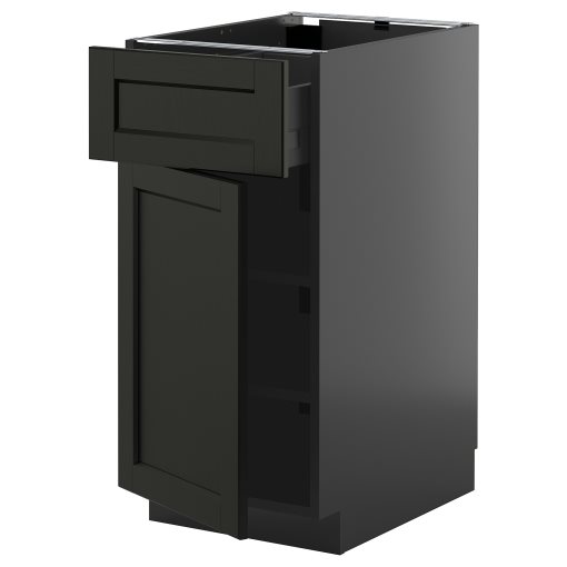 METOD/KNIVSHULT, base cabinet with drawer/door, 40x60 cm, 895.892.42