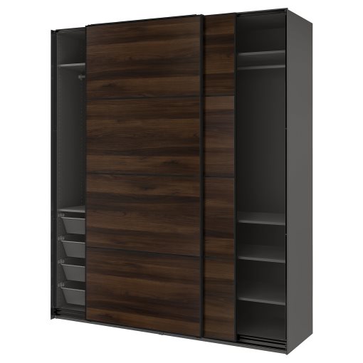 PAX, wardrobe with sliding doors, 200x66x236 cm, 896.088.63