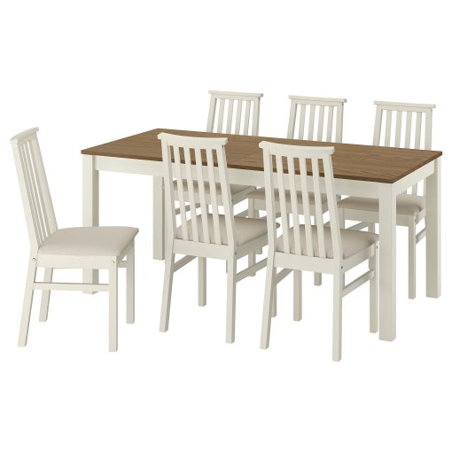 ÅLHULT / ÅLHULT, table and 6 chairs, 170/220x80 cm, 896.101.06
