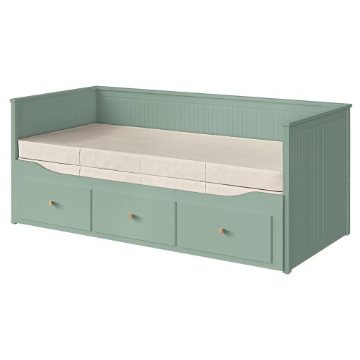 HEMNES, κρεβάτι επισκέπτη day bed 3 συρτάρια/2 στρώματα, 80x200 cm, 896.102.29