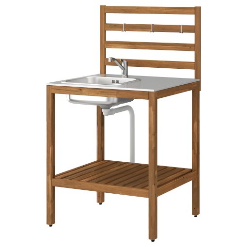 NÄMMARÖ, kitchen with sink unit outdoor, 240x62 cm, 896.155.28