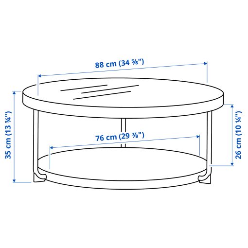 FRÖTORP, coffee table/side table, set of 2, 896.181.88