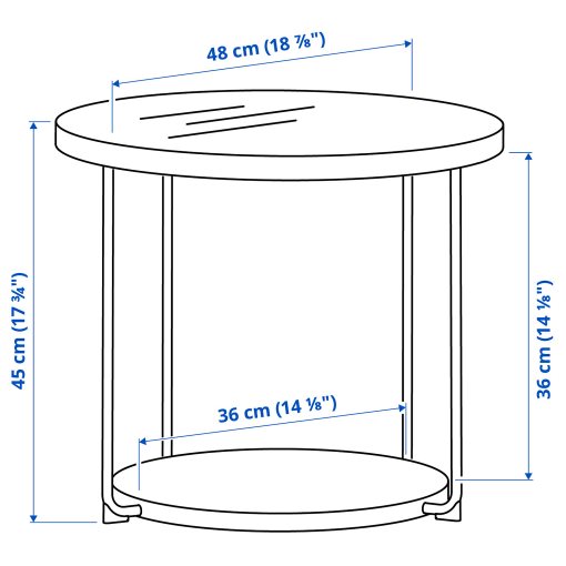 FRÖTORP, coffee table/side table, set of 2, 896.181.88