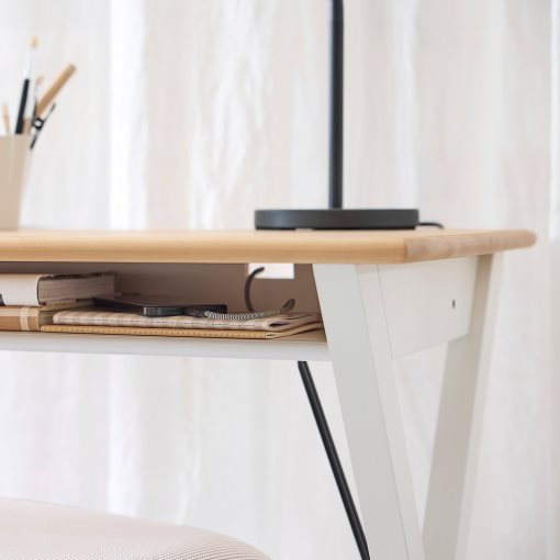 BOLLPOJKE/BLECK, desk and chair, 896.221.33