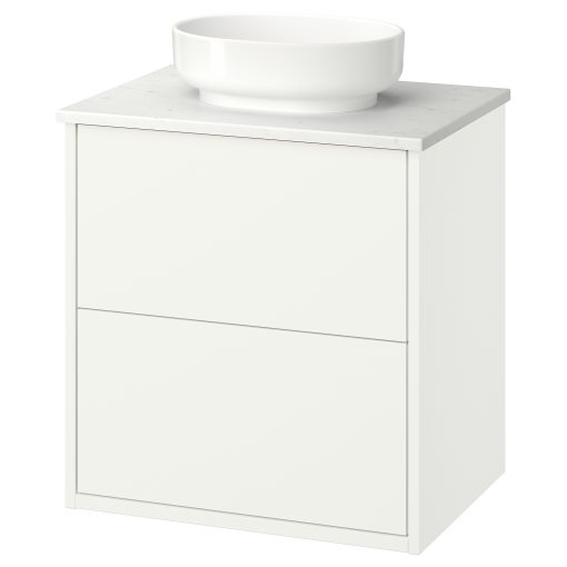HAVBÄCK/VINDEL, wash-stand with drawers/wash-basin, 62x49x77 cm, 896.224.54