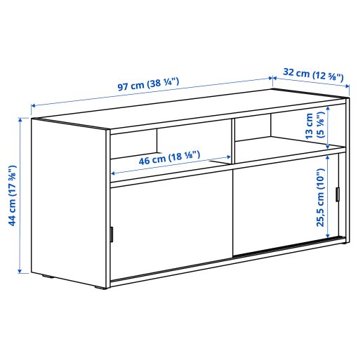 SPIKSMED, TV bench, 97x32 cm, 905.208.69