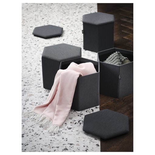 KJUGE, pouffe with storage, 905.319.00