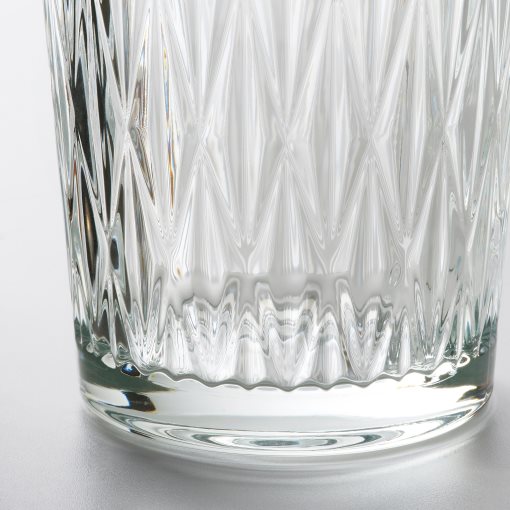 SMÄLLSPIREA, vase/glass/patterned, 17 cm, 905.421.78