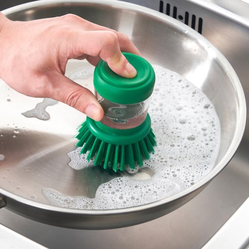 VIDEVECKMAL, dish-washing brush with dispenser, 905.567.02