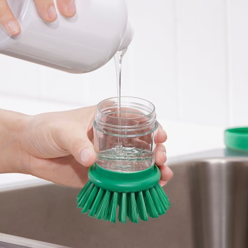 VIDEVECKMAL, dish-washing brush with dispenser, 905.567.02