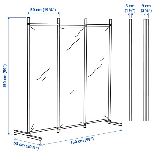 GLAMBERGET, room divider, 150x150 cm, 905.647.35