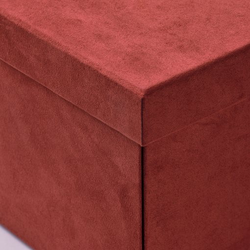 GJÄTTA, κουτί αποθήκευσης με καπάκι/βελούδο, 18x25x15 cm, 905.704.30