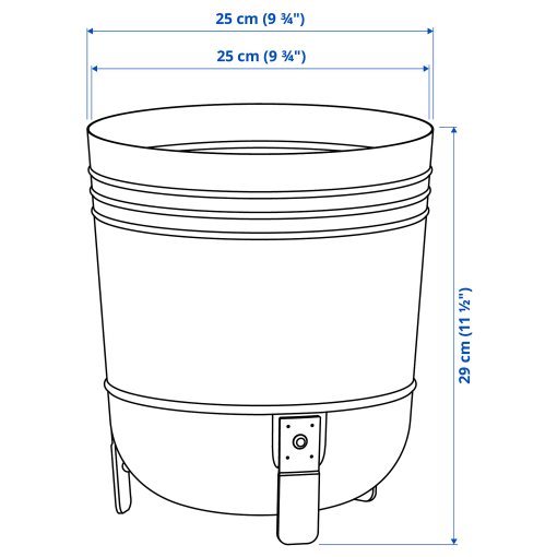 PÄRLRÖNN, plant pot in/outdoor, 24 cm, 905.822.54