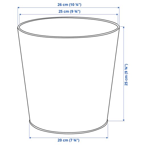 VITLÖK, plant pot in/outdoor, 24 cm, 905.847.57