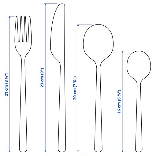 LÖFTESRIK, 24-piece cutlery set, 905.941.91
