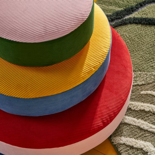 GREJSIMOJS, floor cushion stackable, set of 3, 906.020.11