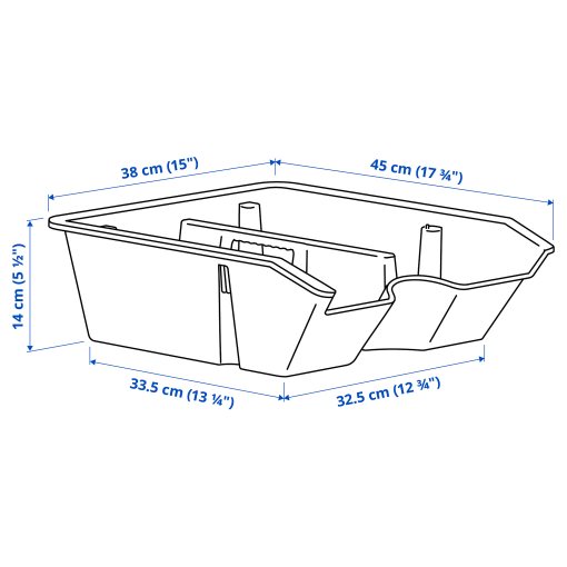 SORTERA, ένθετο με τμήματα, 38x45x14 cm, 906.070.99