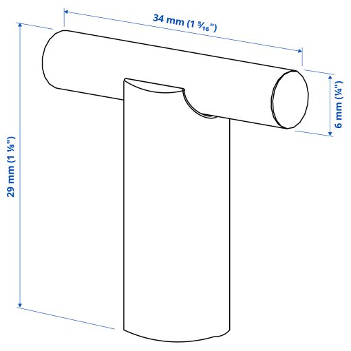 STJÄRNHOV, πόμολο, 2 τεμ. 34 mm, 906.096.25
