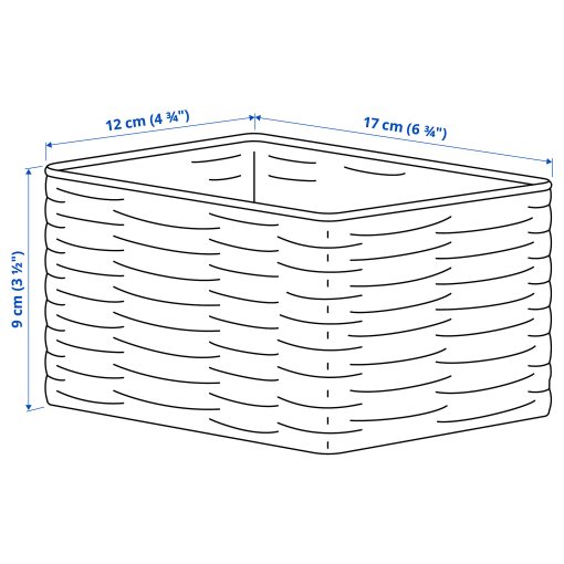 DJURTRANARE, basket, 12x17x9 cm, 906.211.23