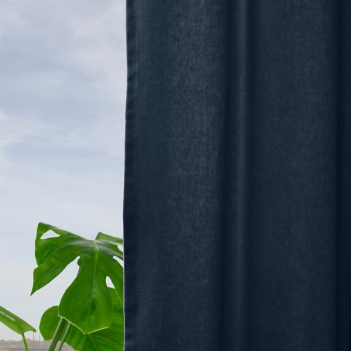 SANELA, curtains with heading tape/1 pair, 140x280 cm, 906.314.43
