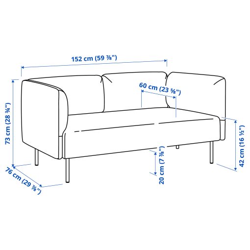 LILLEHEM, 2-seat modular sofa, 994.712.61