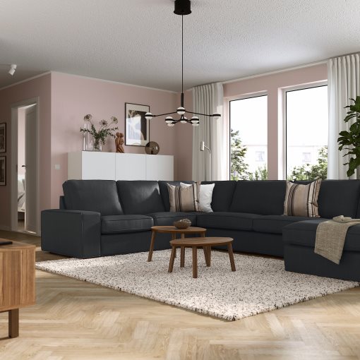 KIVIK, corner sofa, 6-seat with chaise longue, 994.828.77