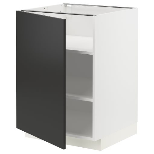 METOD, base cabinet with shelves, 60x60 cm, 994.989.01