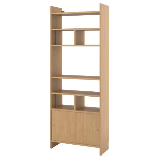 LÅDMAKARE, storage combination with sliding doors and 2 shelf inserts, 81x35x212 cm, 995.639.96