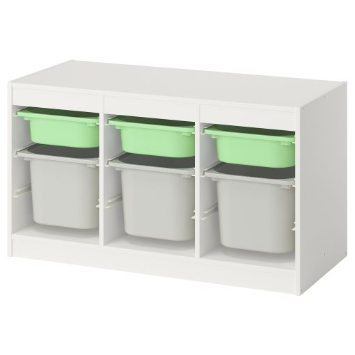 TROFAST, storage combination with boxes, 99x44x56 cm, 995.747.30