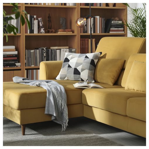 SLATORP, 3-seat sofa with chaise longue, 995.775.78