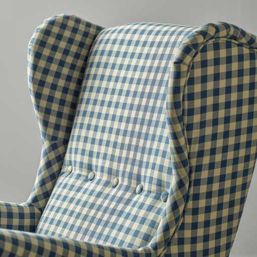 STRANDMON, wing chair with footstool, 995.903.39