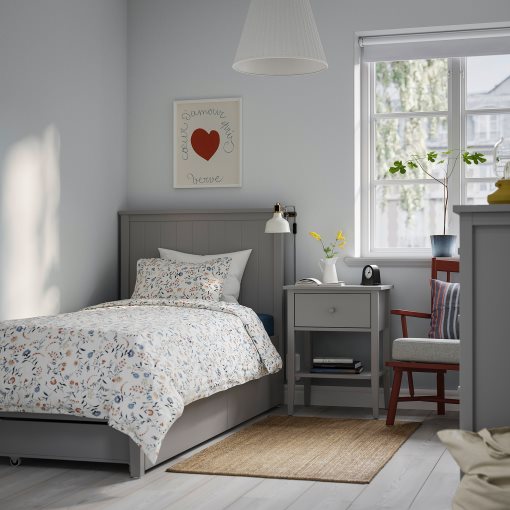 GULLABERG, σκελετός κρεβατιού με 2 κουτιά αποθήκευσης, 90x200 cm, 996.310.09