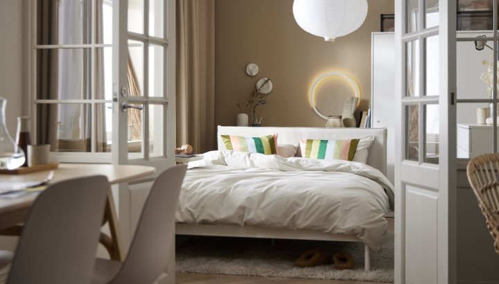 A modern small bedroom where you can show off your best side