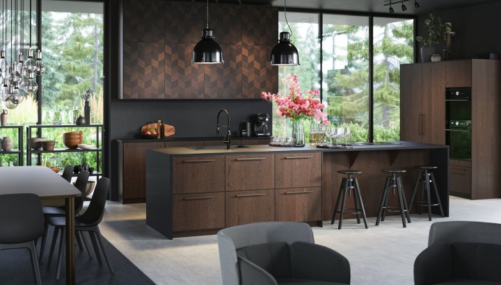 A sleek and modern kitchen for memorable gatherings