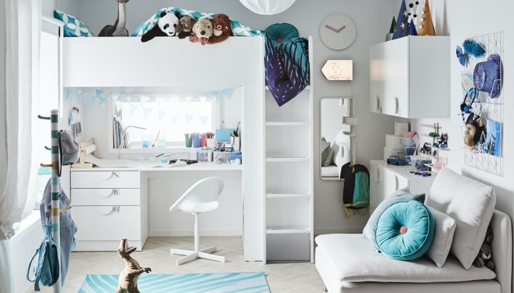 Ένα μικρό παιδικό υπνοδωμάτιο με προσωπικότητα 