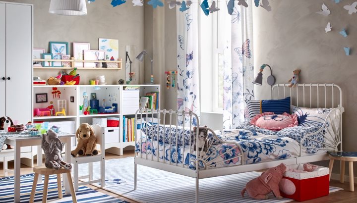 Ideas for a playful kid’s room full of storage