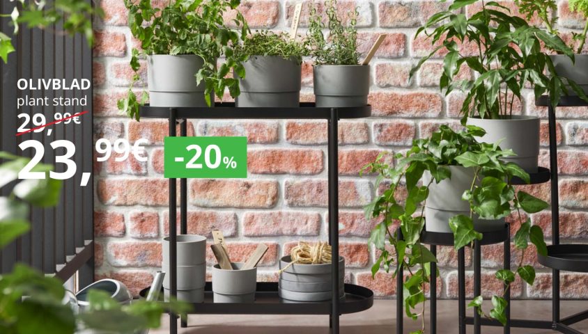 20% off all plant pots and stands.