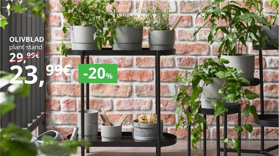 20% off all plant pots and stands.