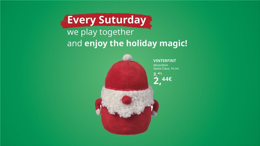 Every Saturday, we play together and enjoy the holiday magic!