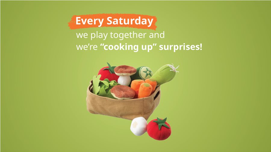 Whatever you’re “cooking” starts with play in the kitchen!