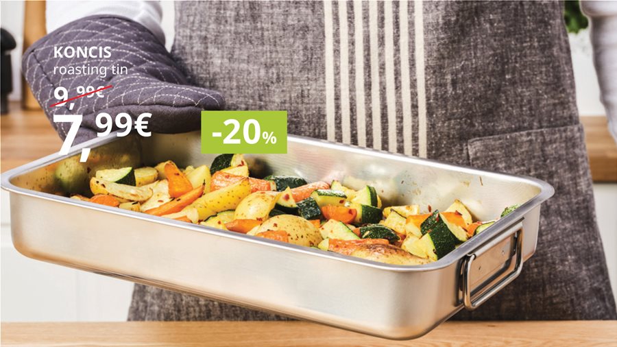 20% off ovenware, bakeware, oven gloves & kitchen textiles.