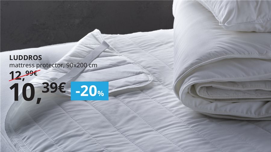 20% off all mattress and pillow protectors