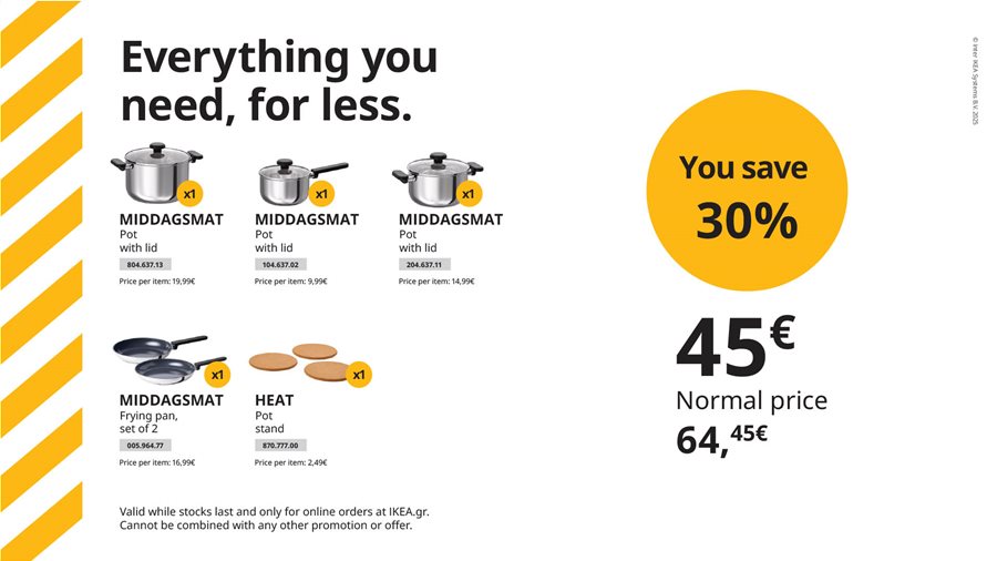 Everything you need, for less.