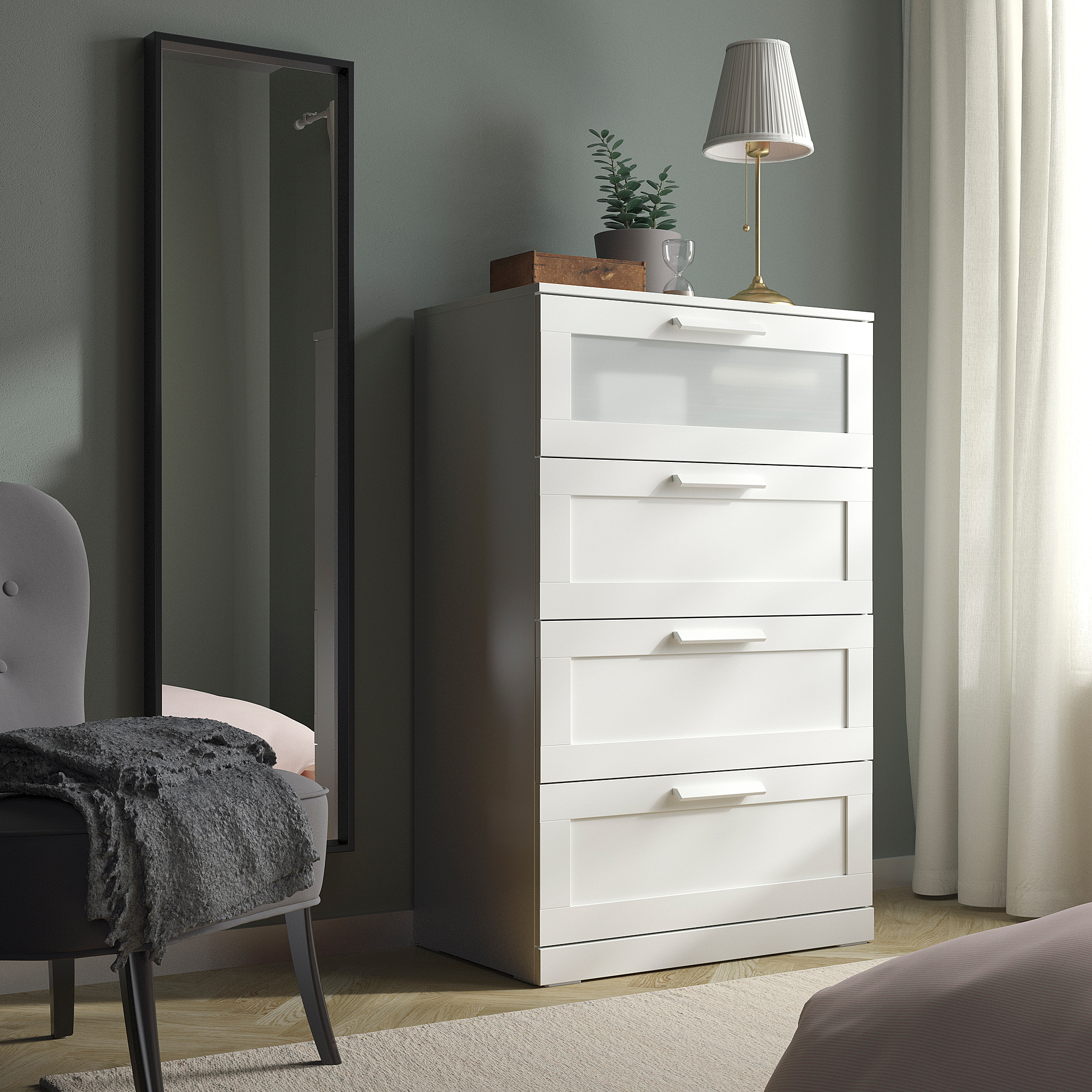 BRIMNES chest of 4 drawers 90392046 | IKEA Greece